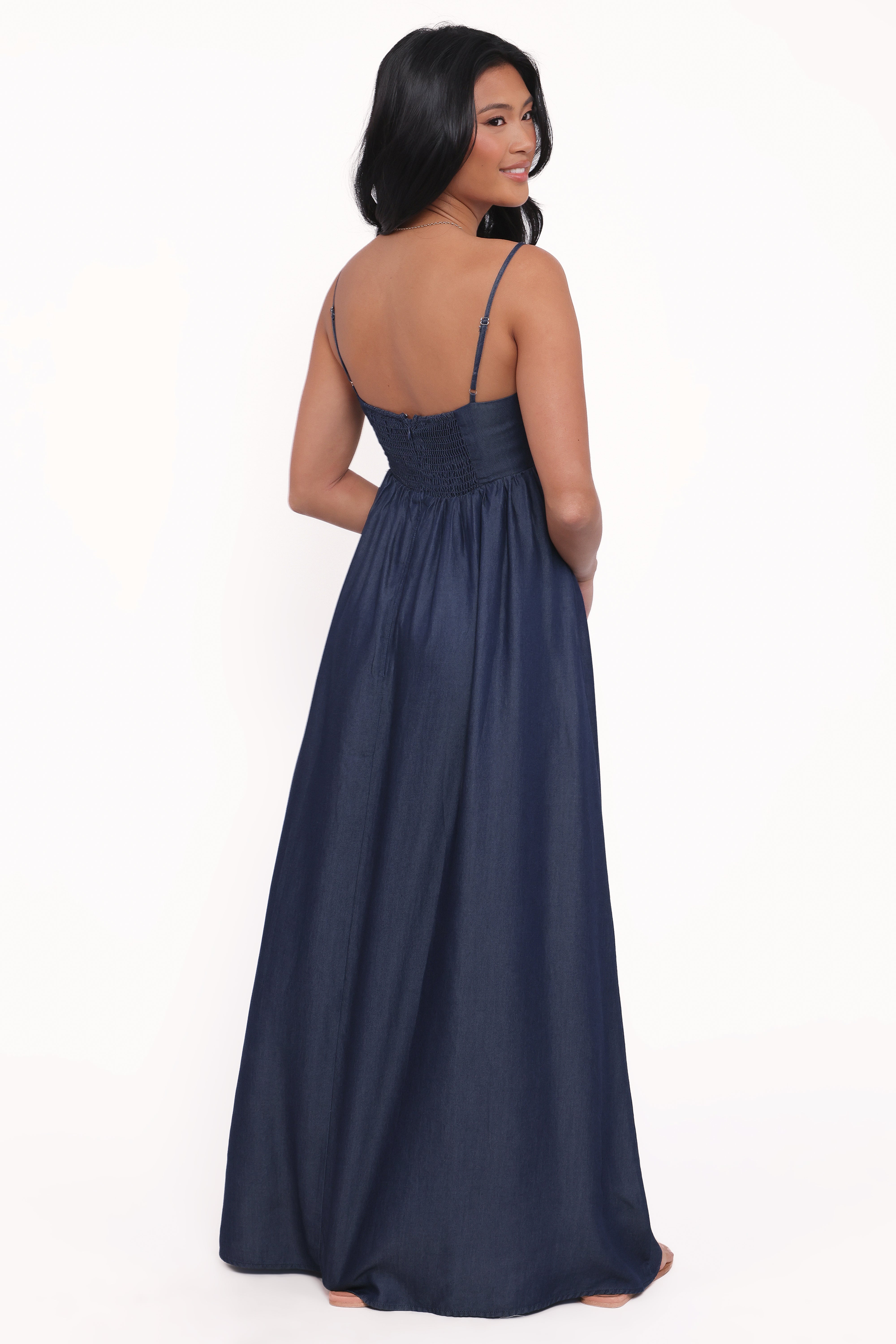 Odessa Maxi Dress - Dark Chambray