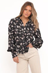 Parsons Blouse - Dark Floral