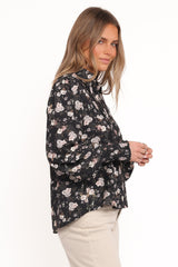 Parsons Blouse - Dark Floral