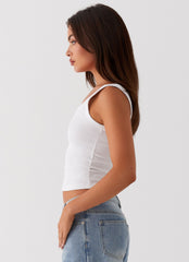 Signature Tank Top - Plain White