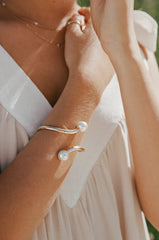 Petra Cuff - Gold/Pearl