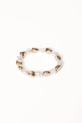 Phoenix Bracelet - Gold/Pearl