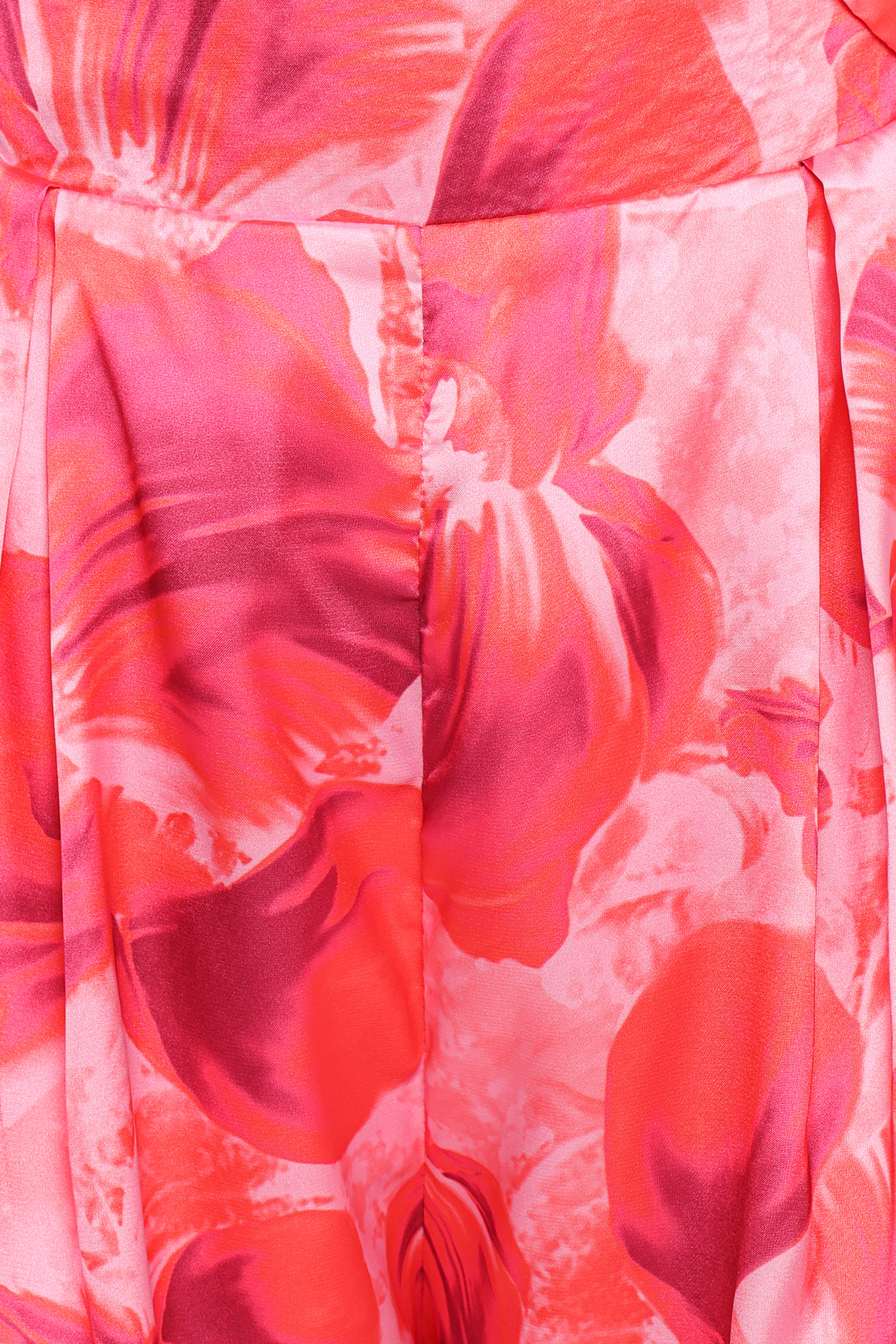 Primrose Halter Romper - Pink Red