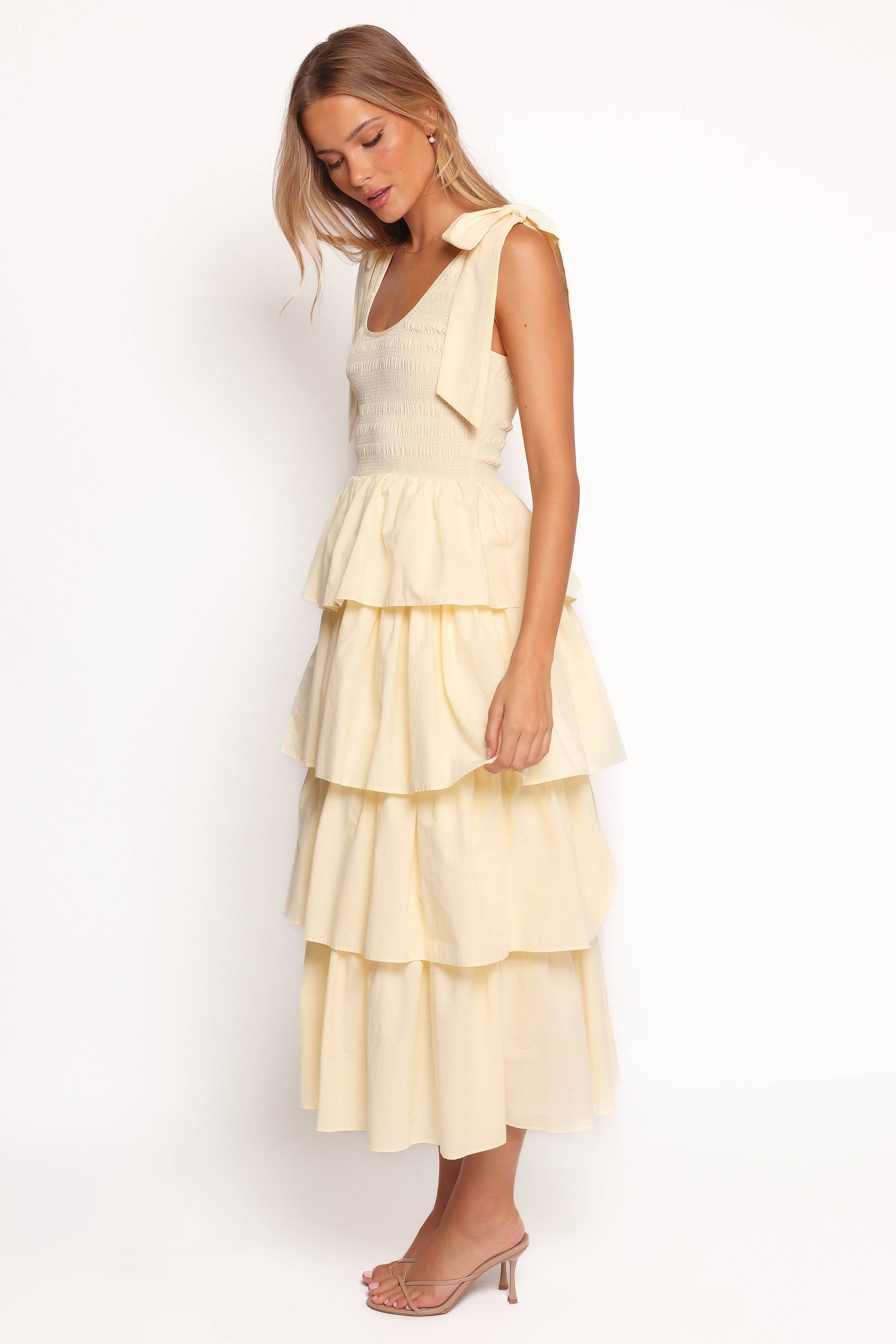 Raphael Tiered Maxi Dress - Yellow