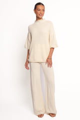 Remii Knit Pant Set - Ivory