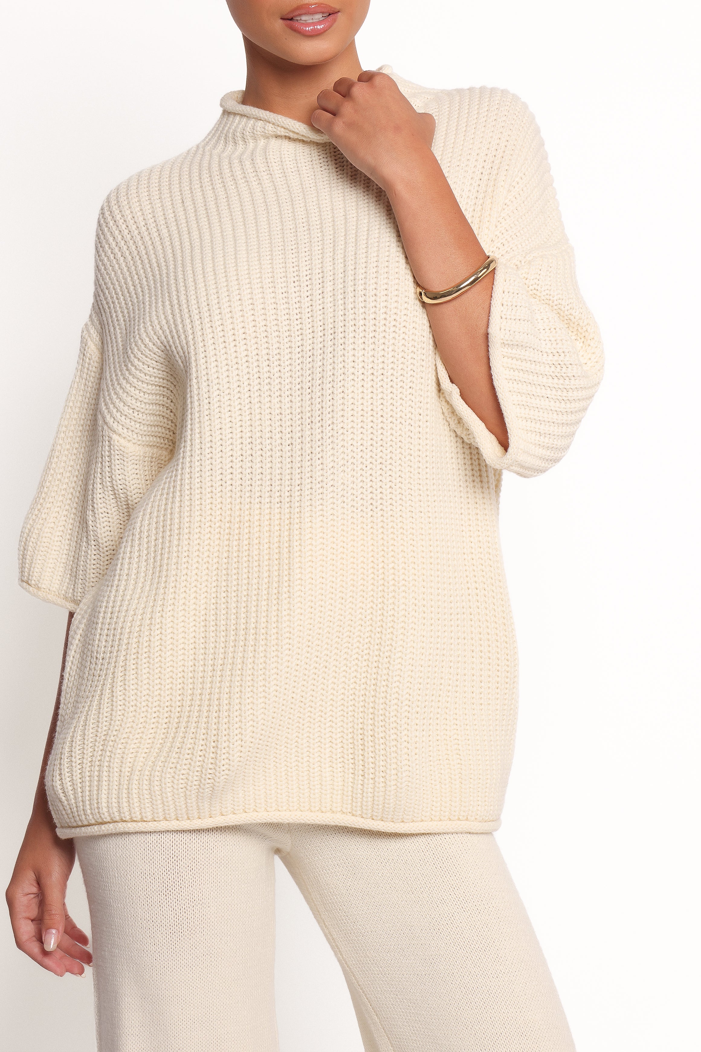 Remii Knit Pant Set - Ivory