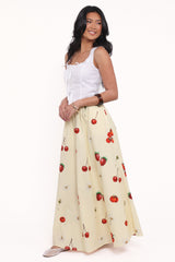Remira Midi Skirt - Yellow Cherry