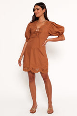 Rhodes Mini Dress - Brown