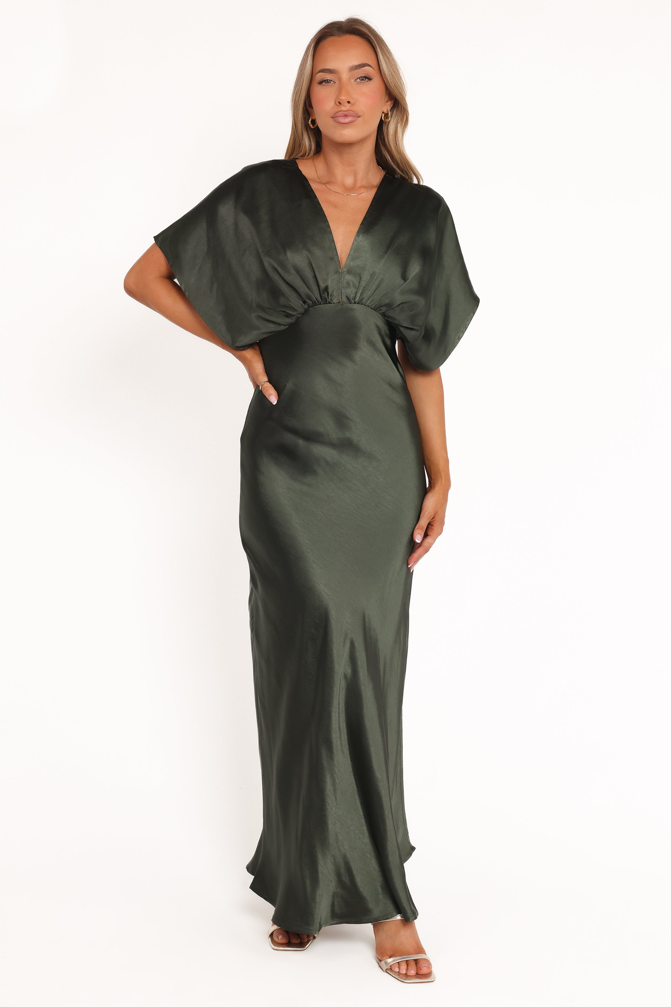 Ricki Maxi Dress - Olive Green