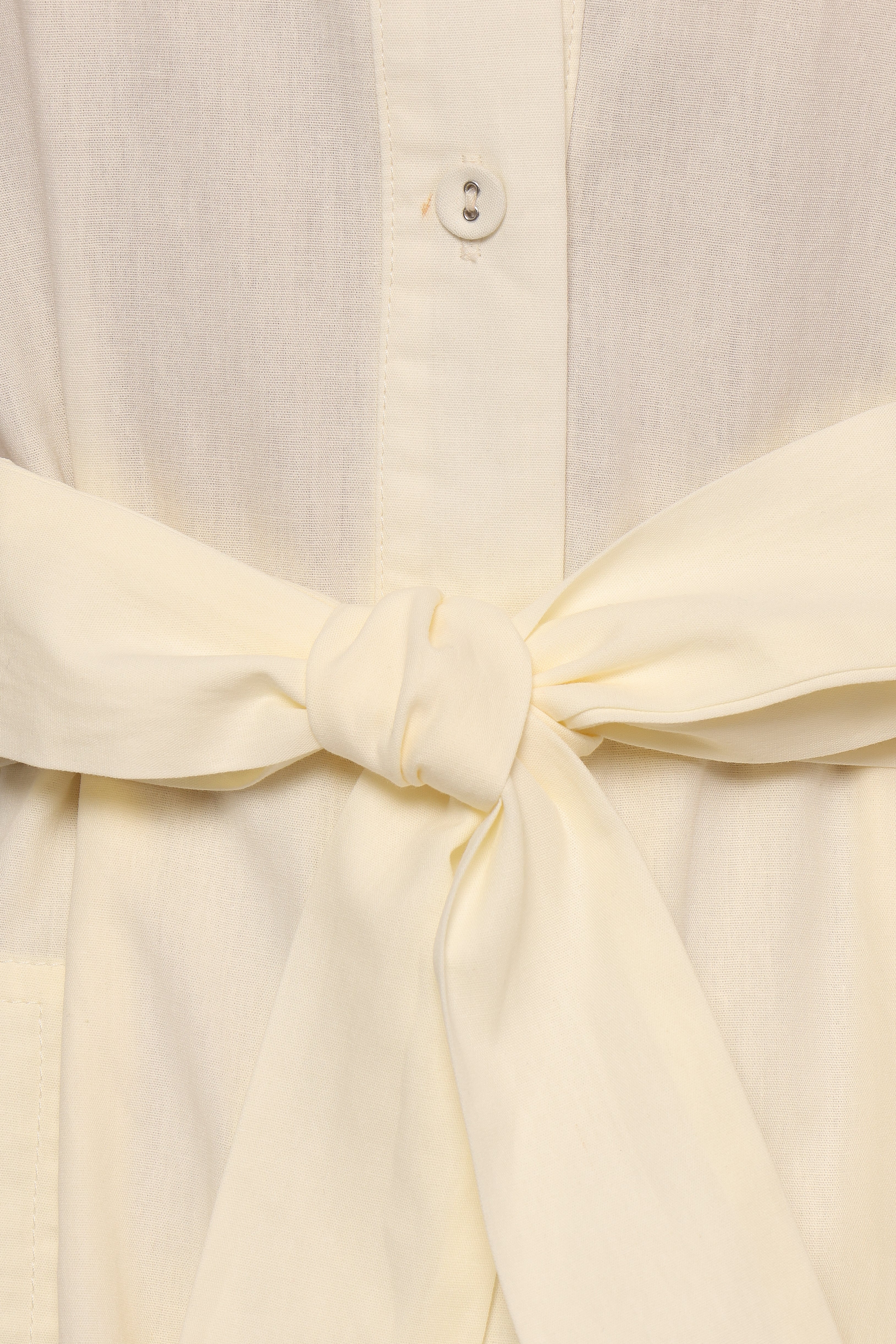 Riley Waist Tie Romper - Cream