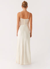 Rising Sun Maxi Dress - Off White