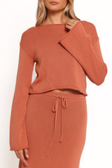 Rooney Knit Sweater - Cinnamon