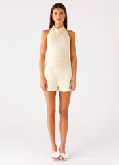 Rosana Halter Top - Butter