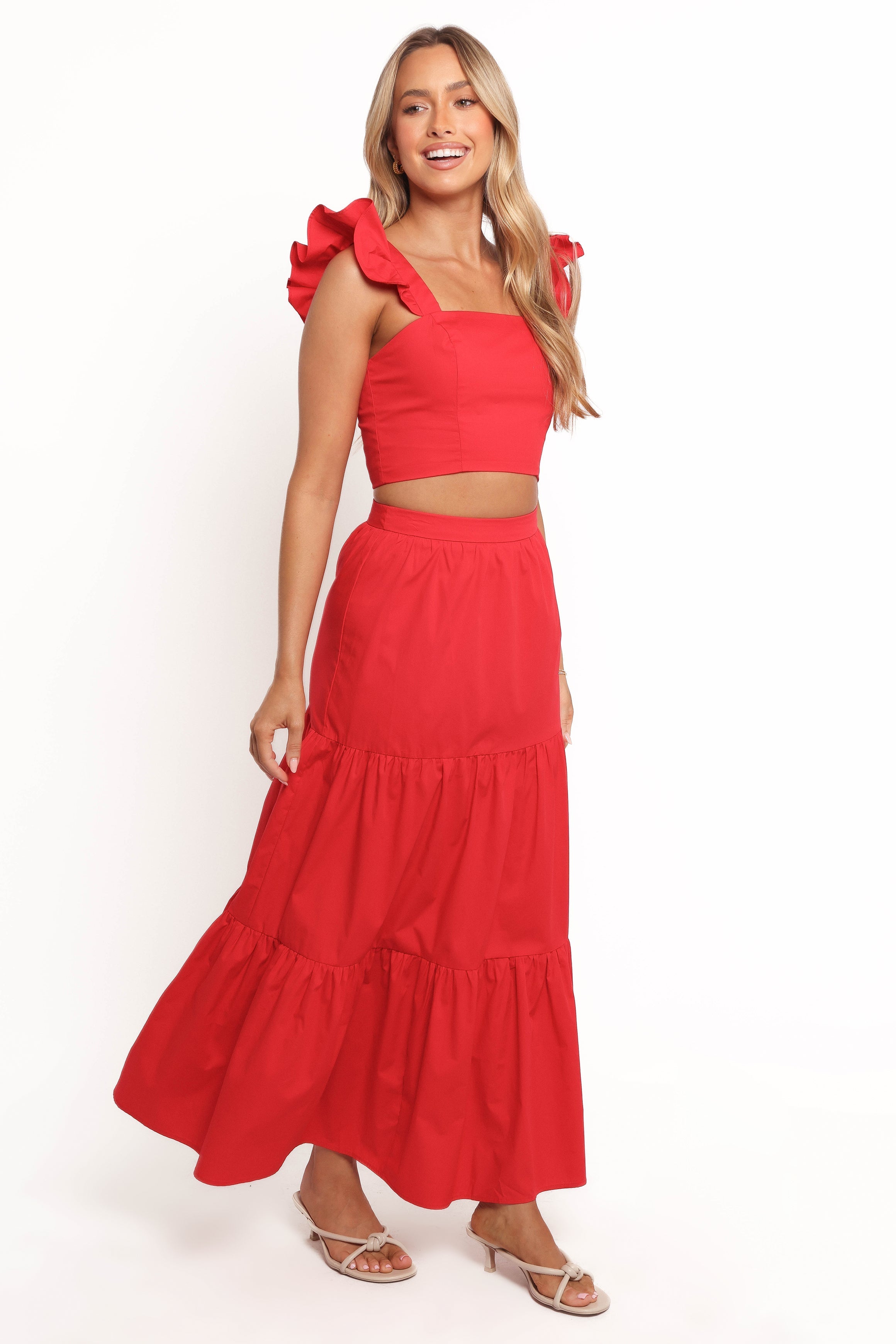 Roxia Skirt Set - Red