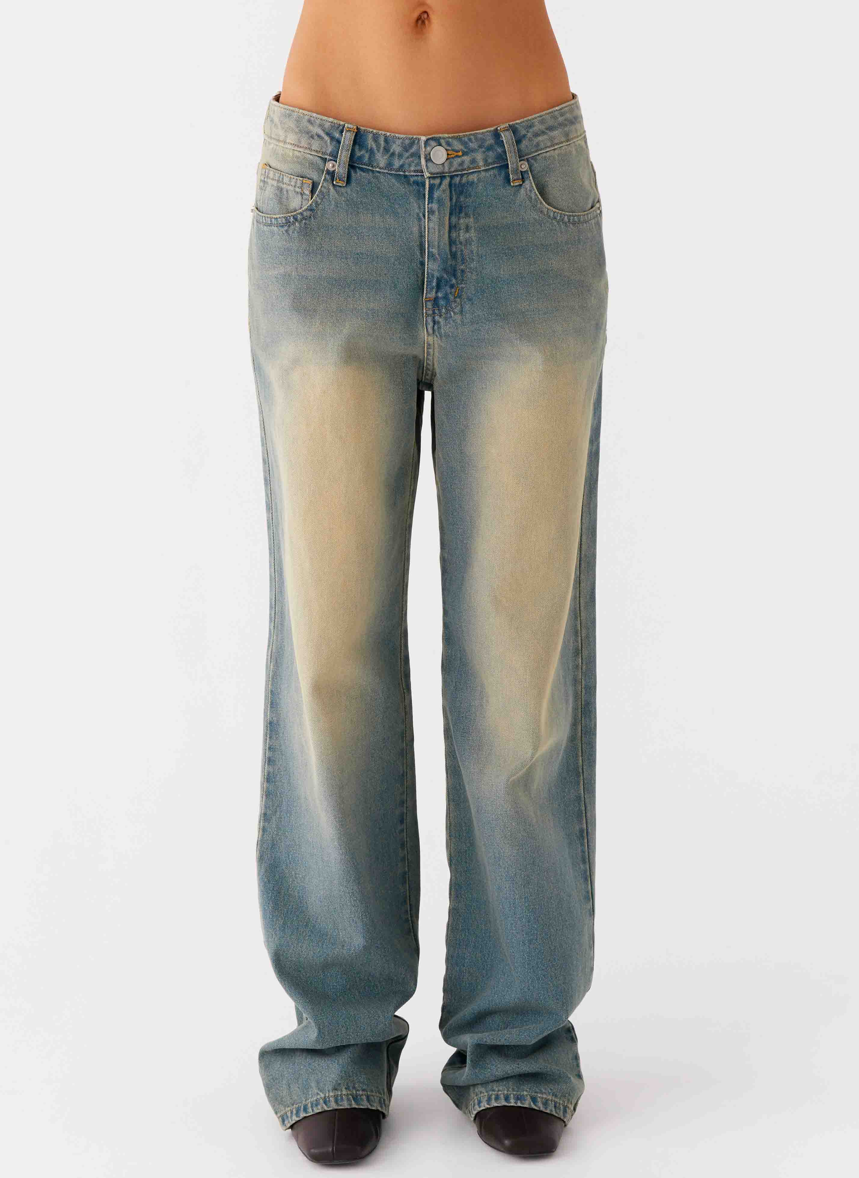 San Diego Straight Leg Jeans - Blue Wash