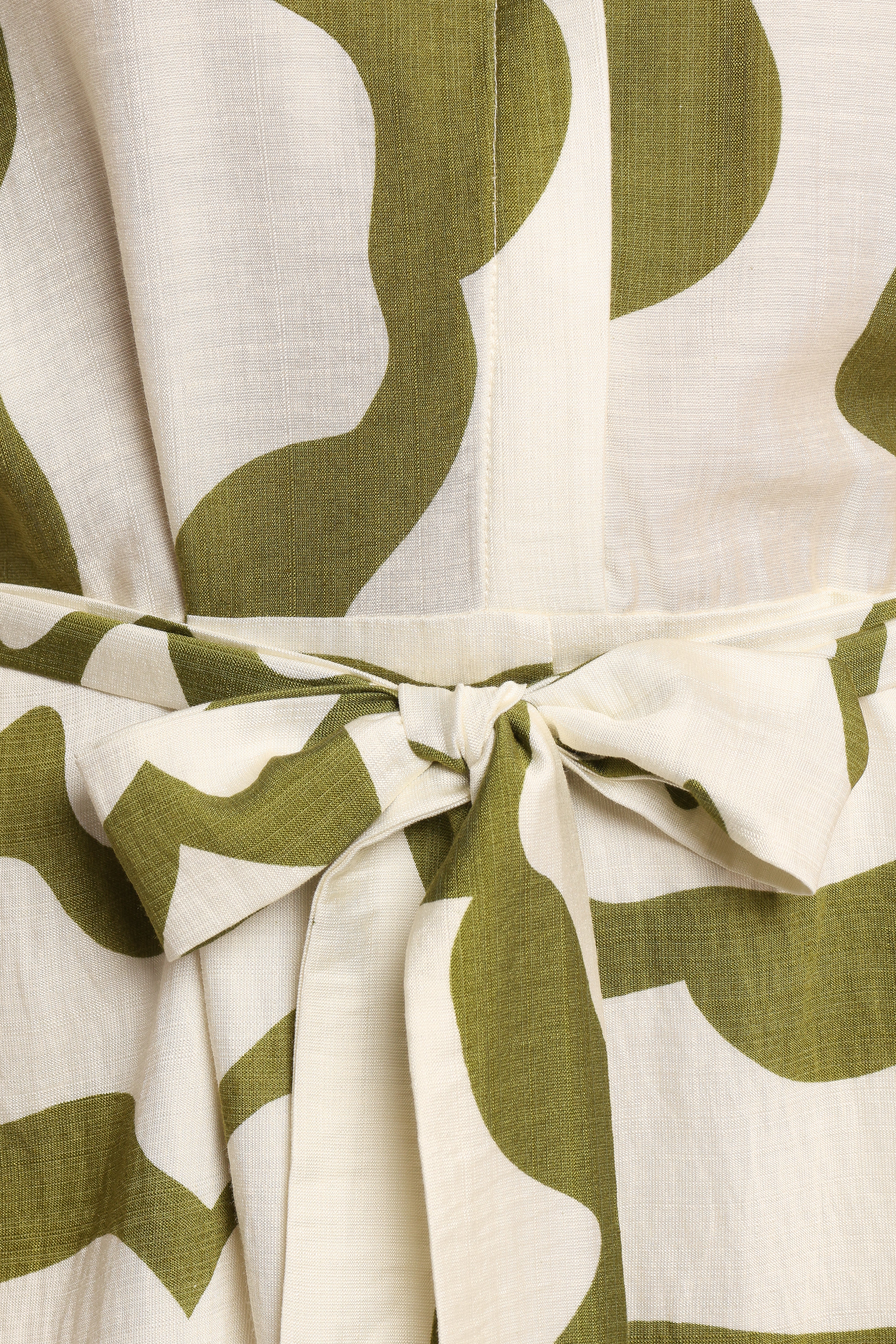 Sheily Tie Waist Romper - Green