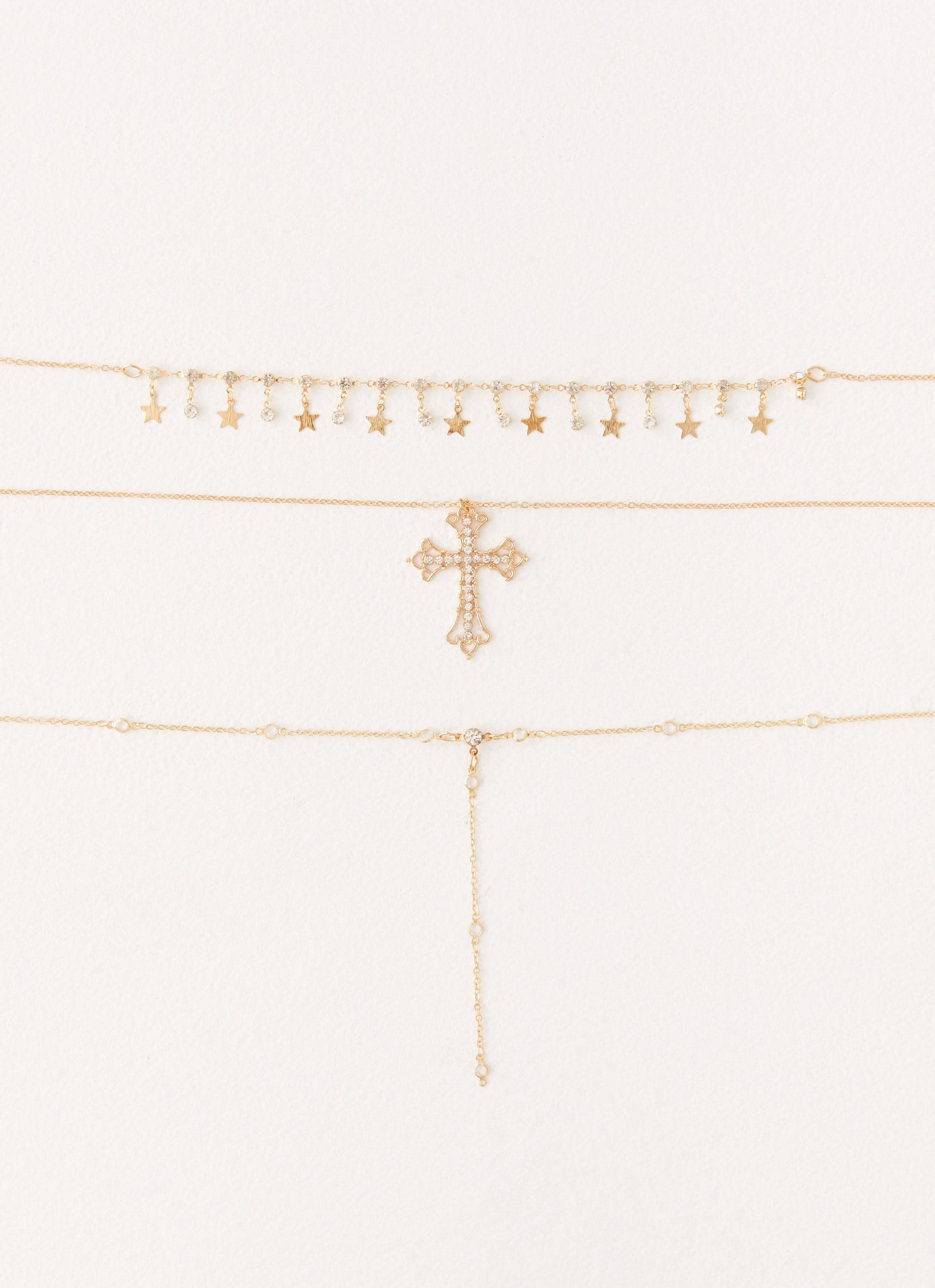 Sinner Multi Necklace - Gold