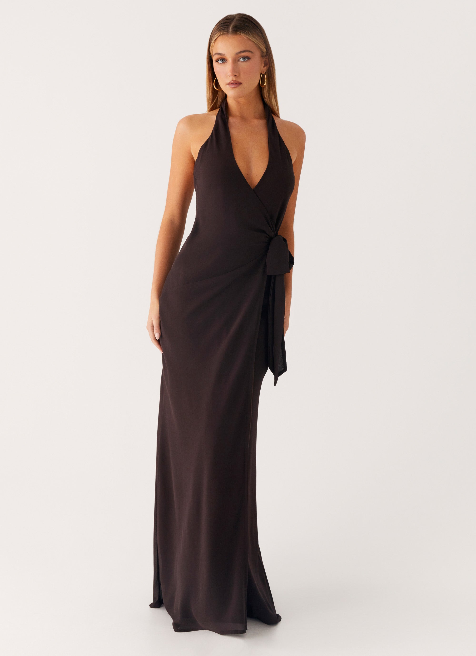 So Chic Maxi Dress - Cool Chocolate