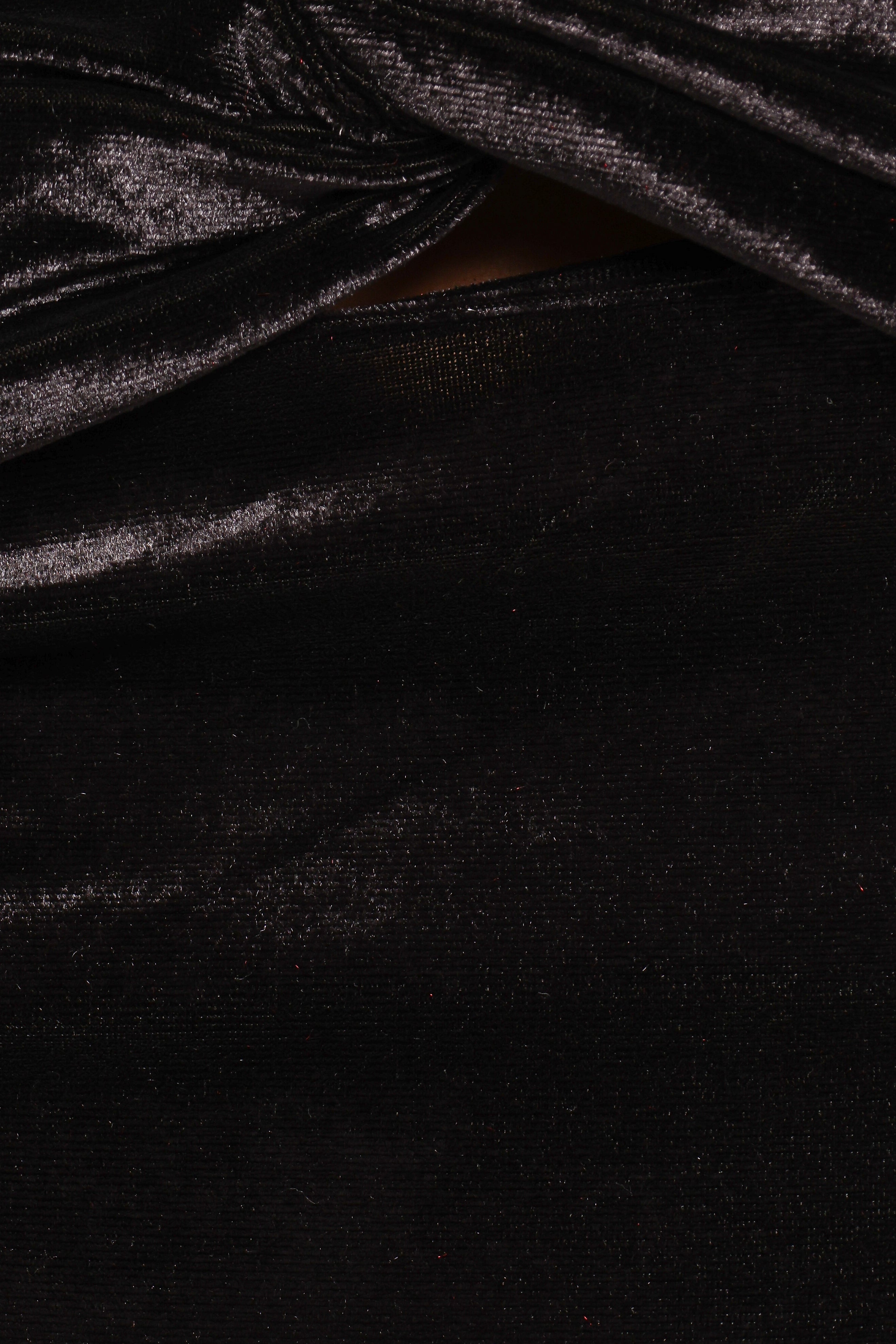 Rita Velvet Off Shoulder Top - Black