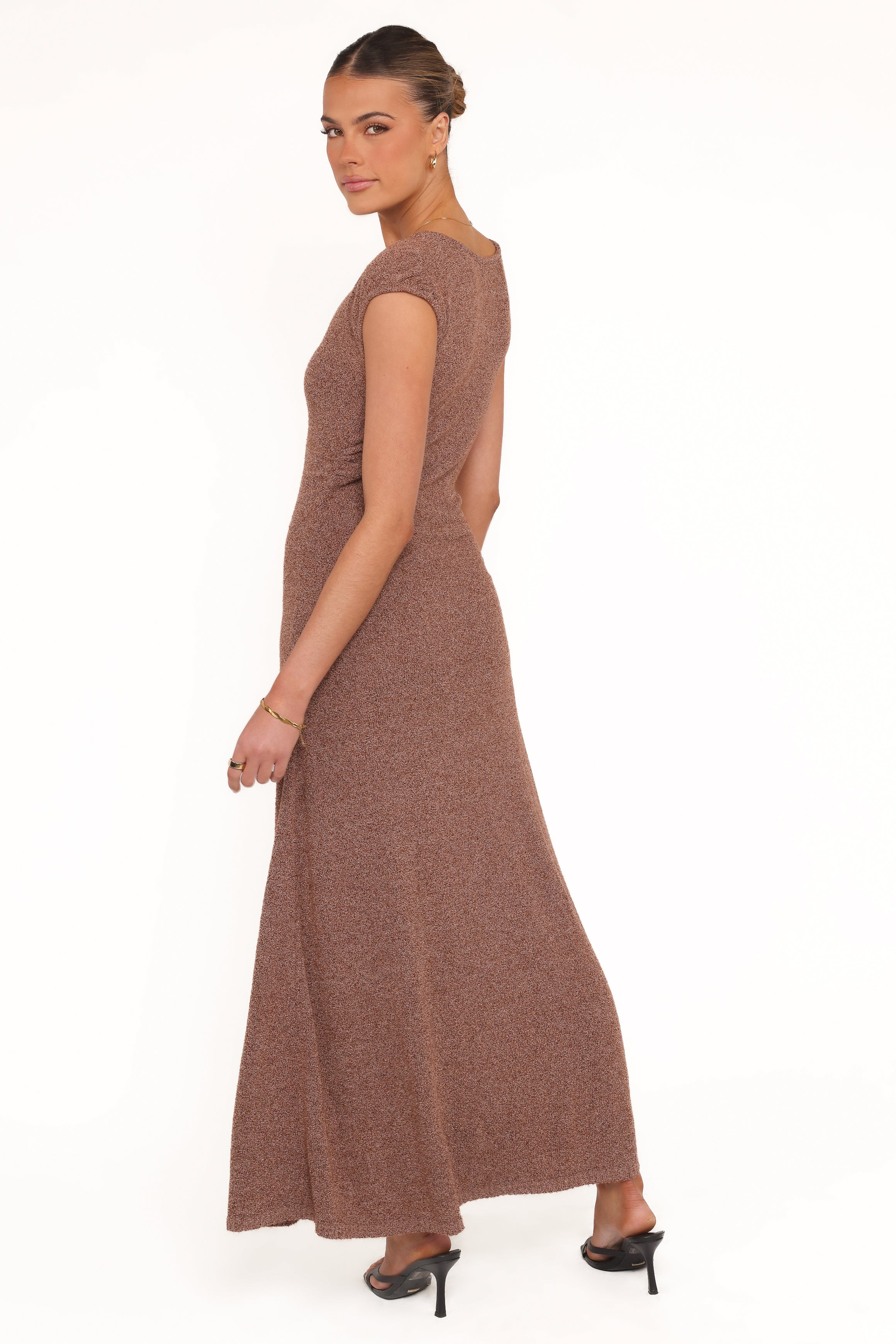 Talisa Midi Dress - Brown Marle