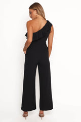 Talita One Shoulder Jumpsuit - Black