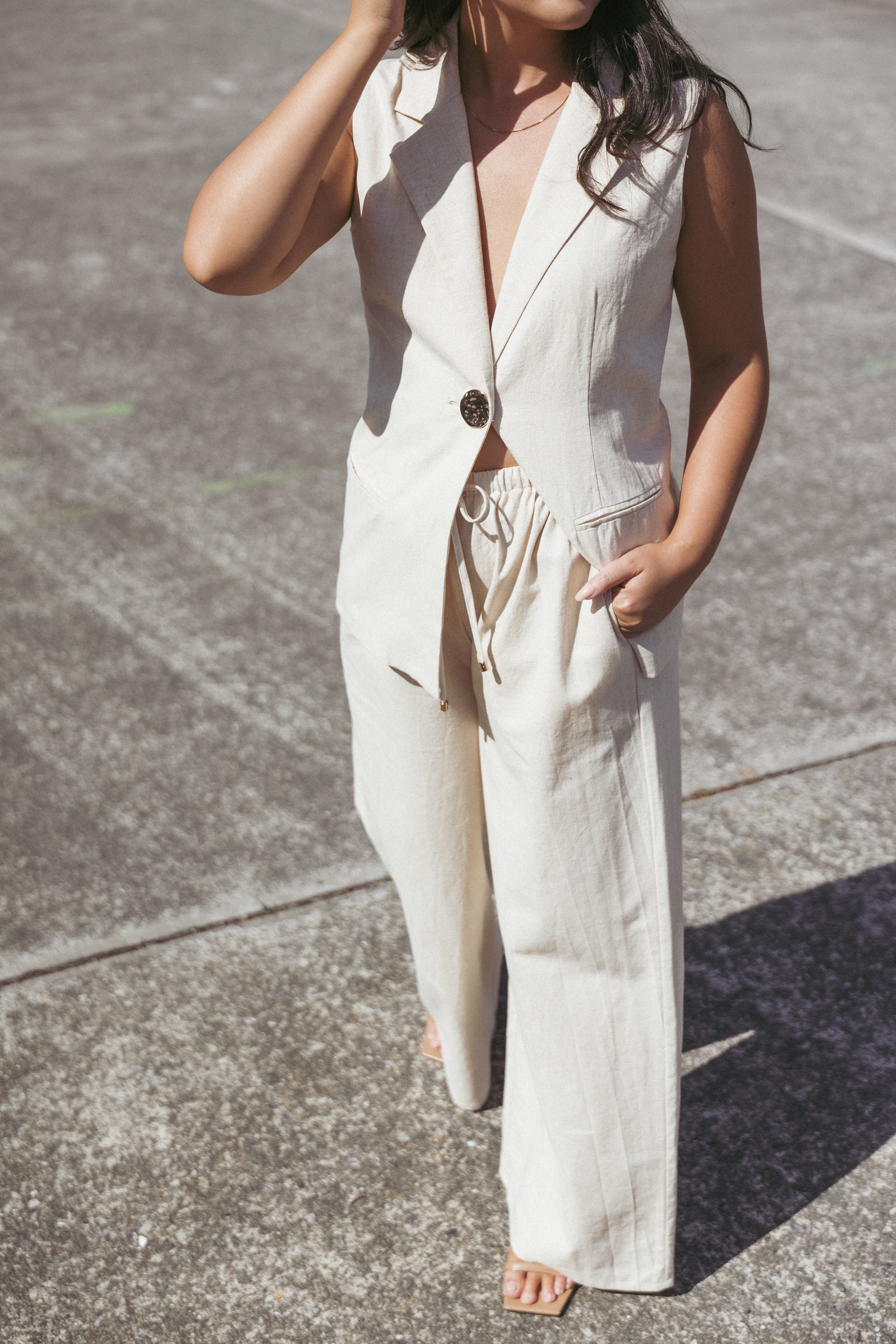 Trula Vest - Oatmeal