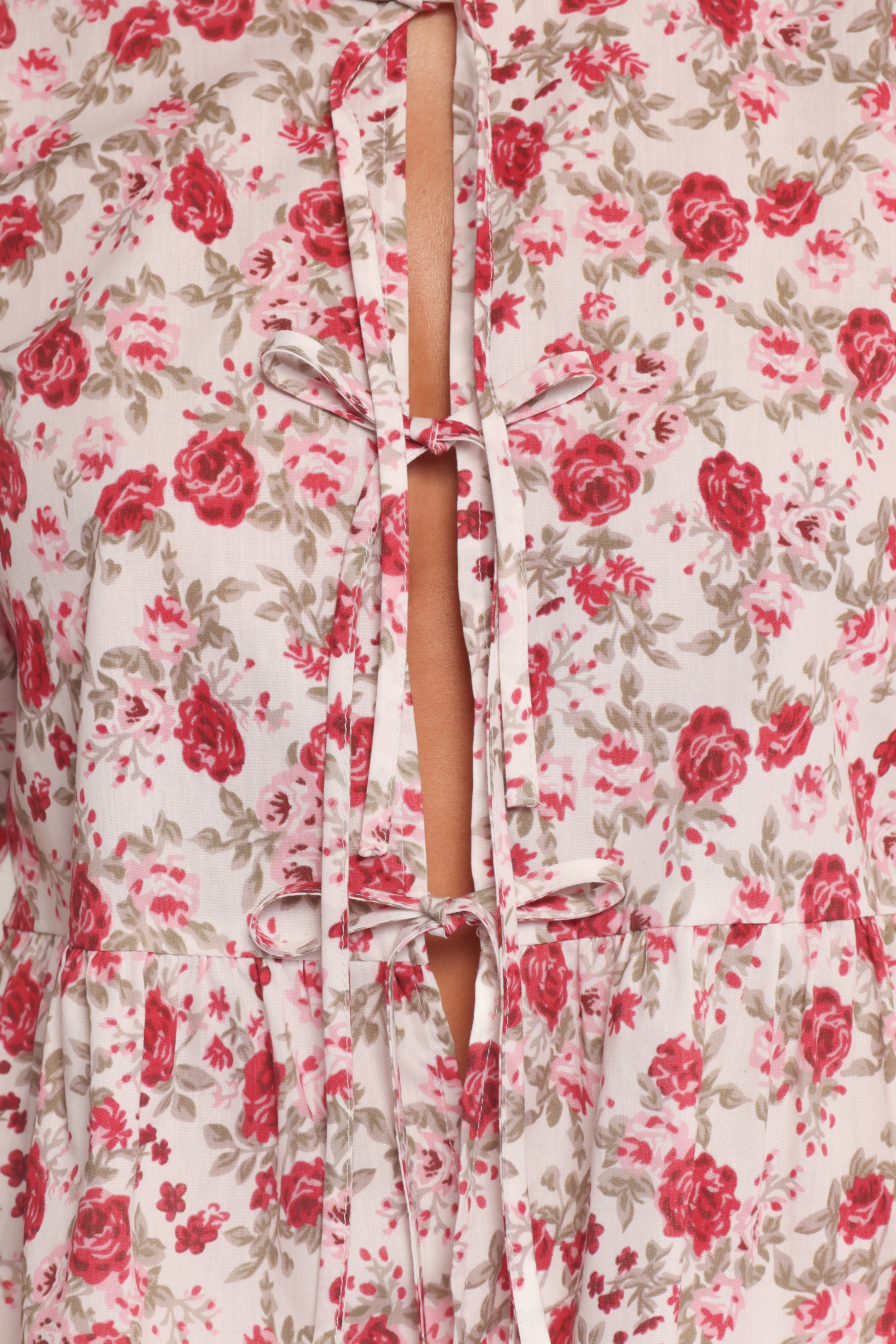 Tyra Top - Red Floral