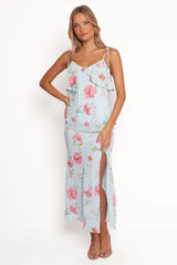 Valeria Skirt Set - Blue Floral
