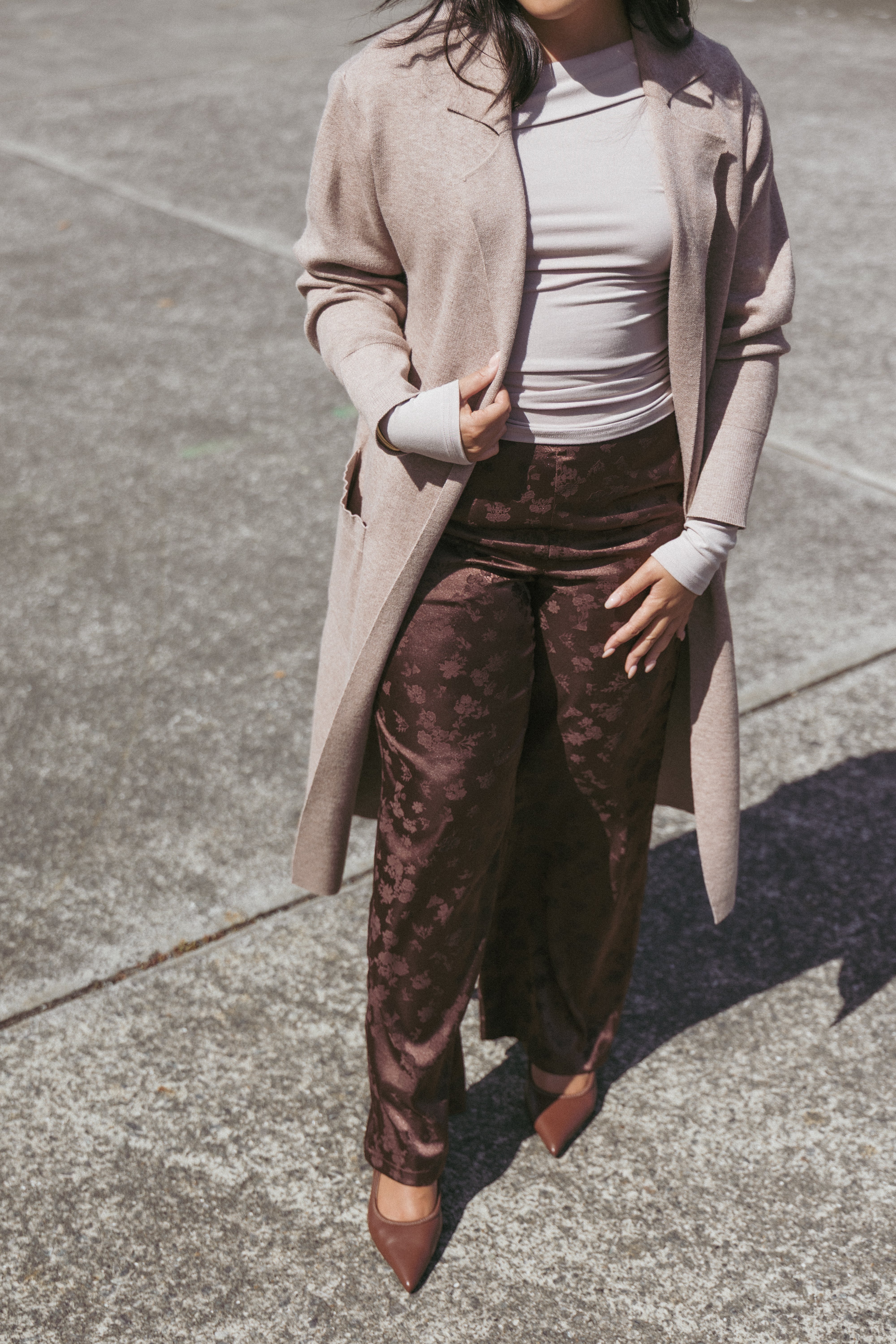 Venda Coatigan - Light Brown