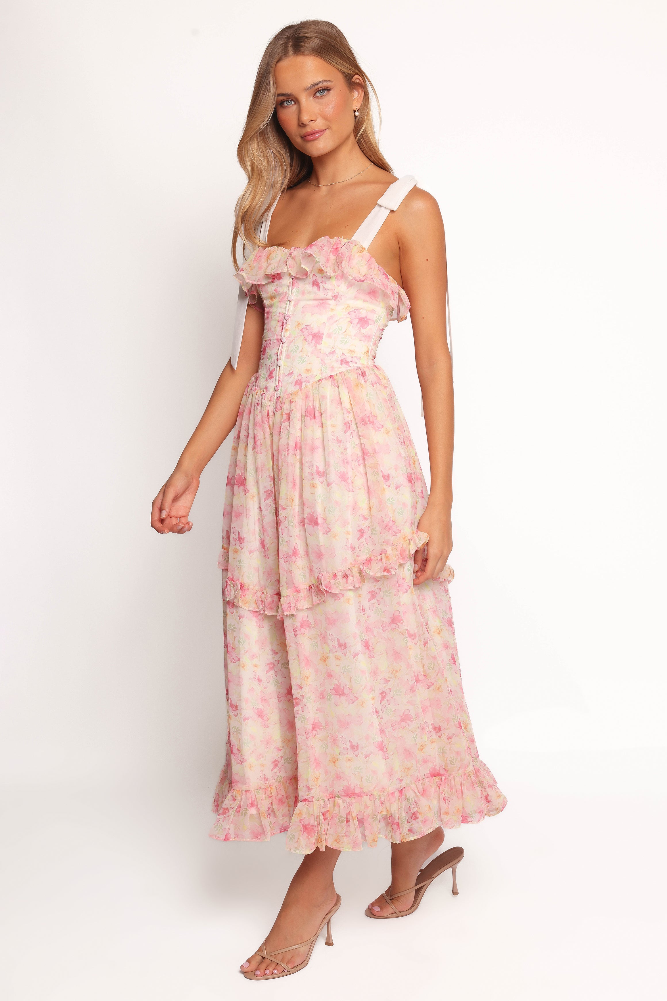 Zenith Midi Dress - Pink