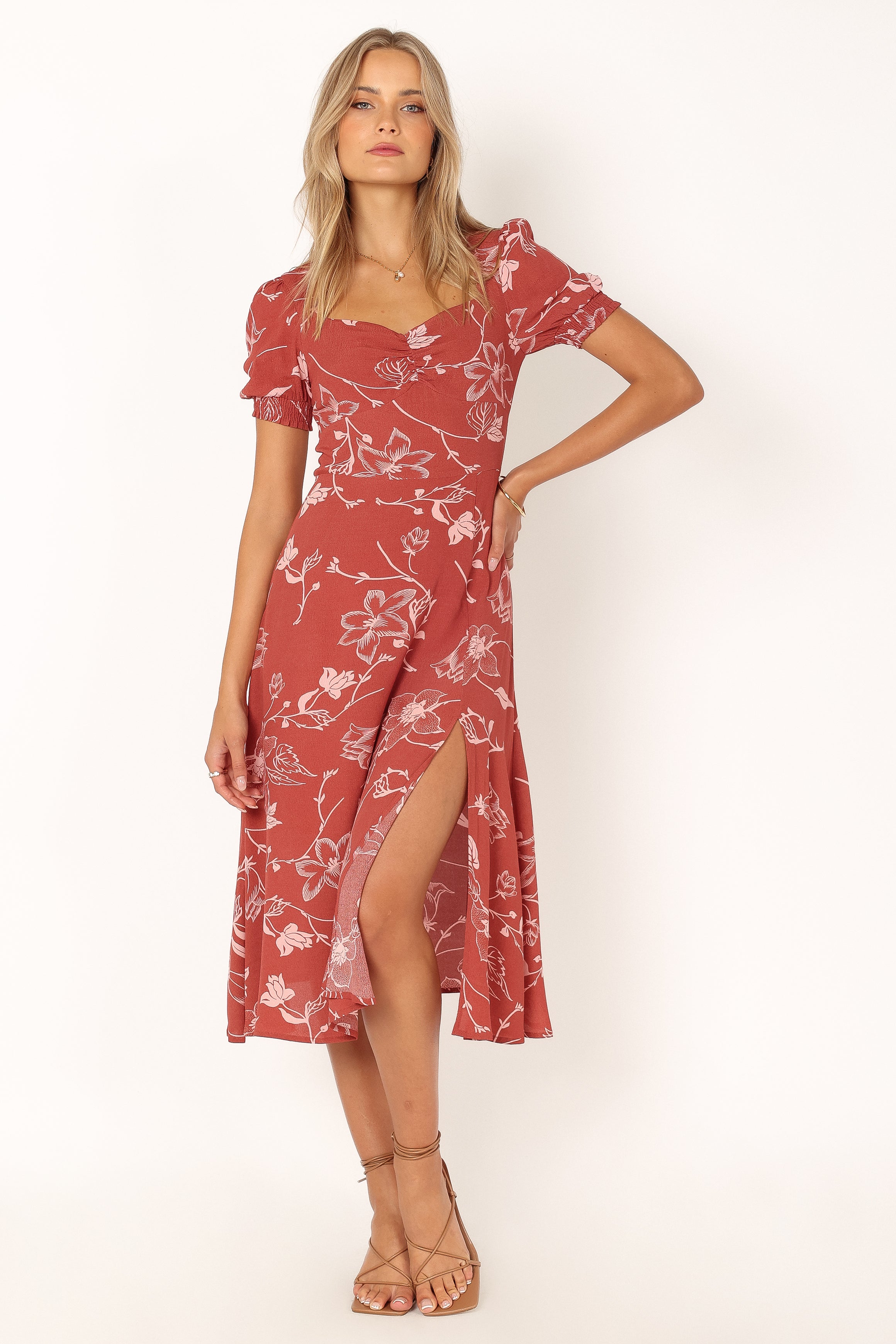 Franklin Dress - Rust Floral