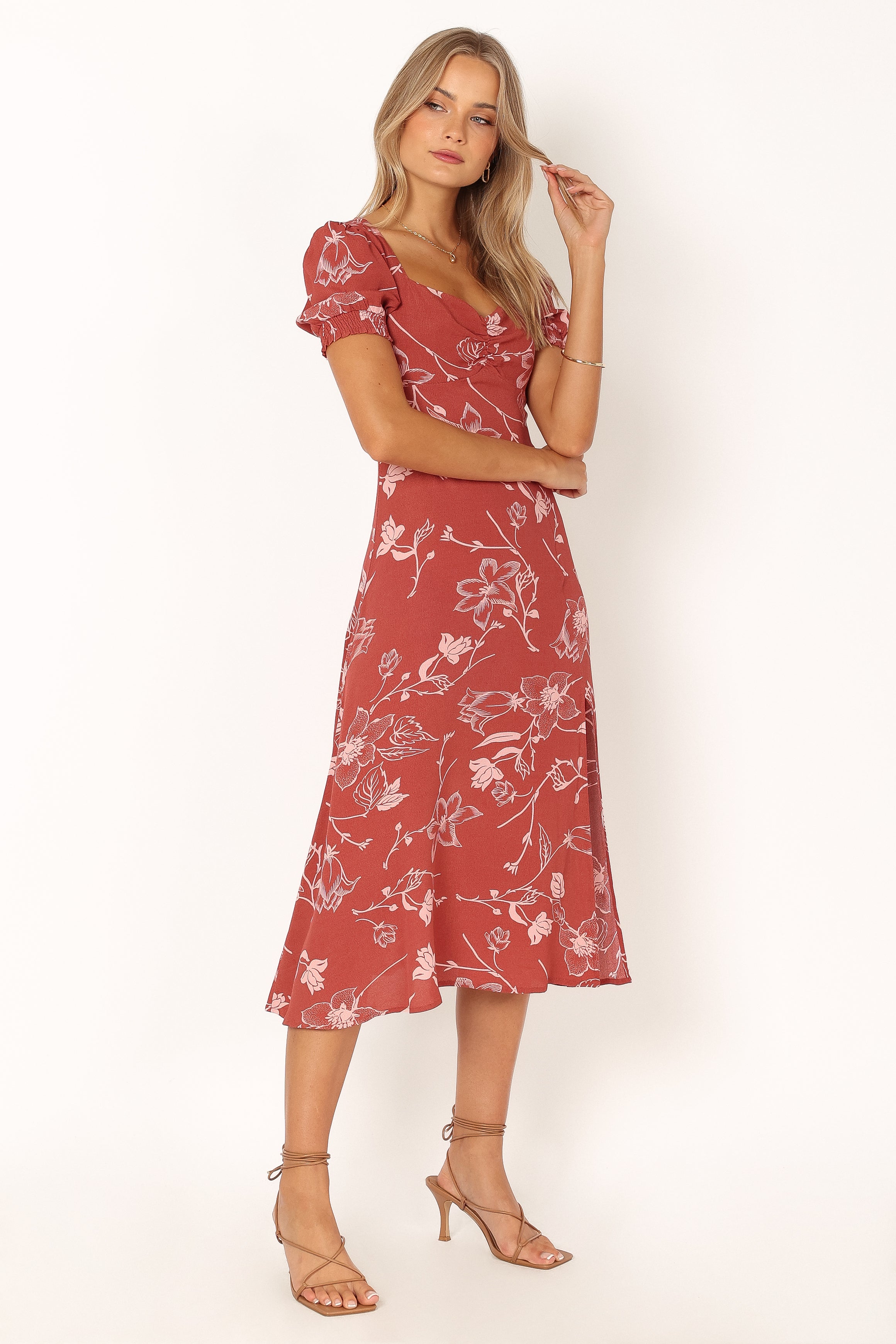 Franklin Dress - Rust Floral