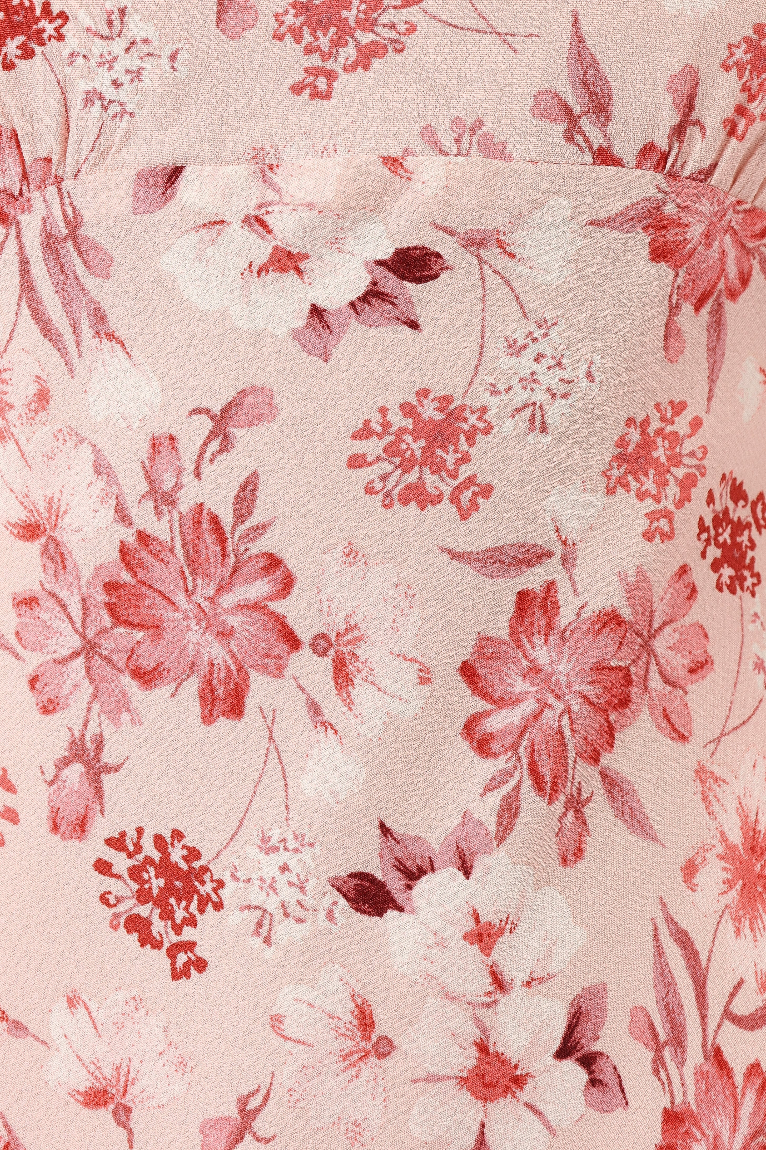 Sandra Midi Dress - Blushed Garden