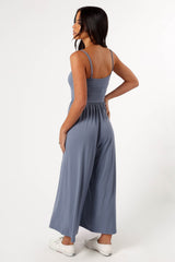 Kameron Knit Jumpsuit - Dusty Blue