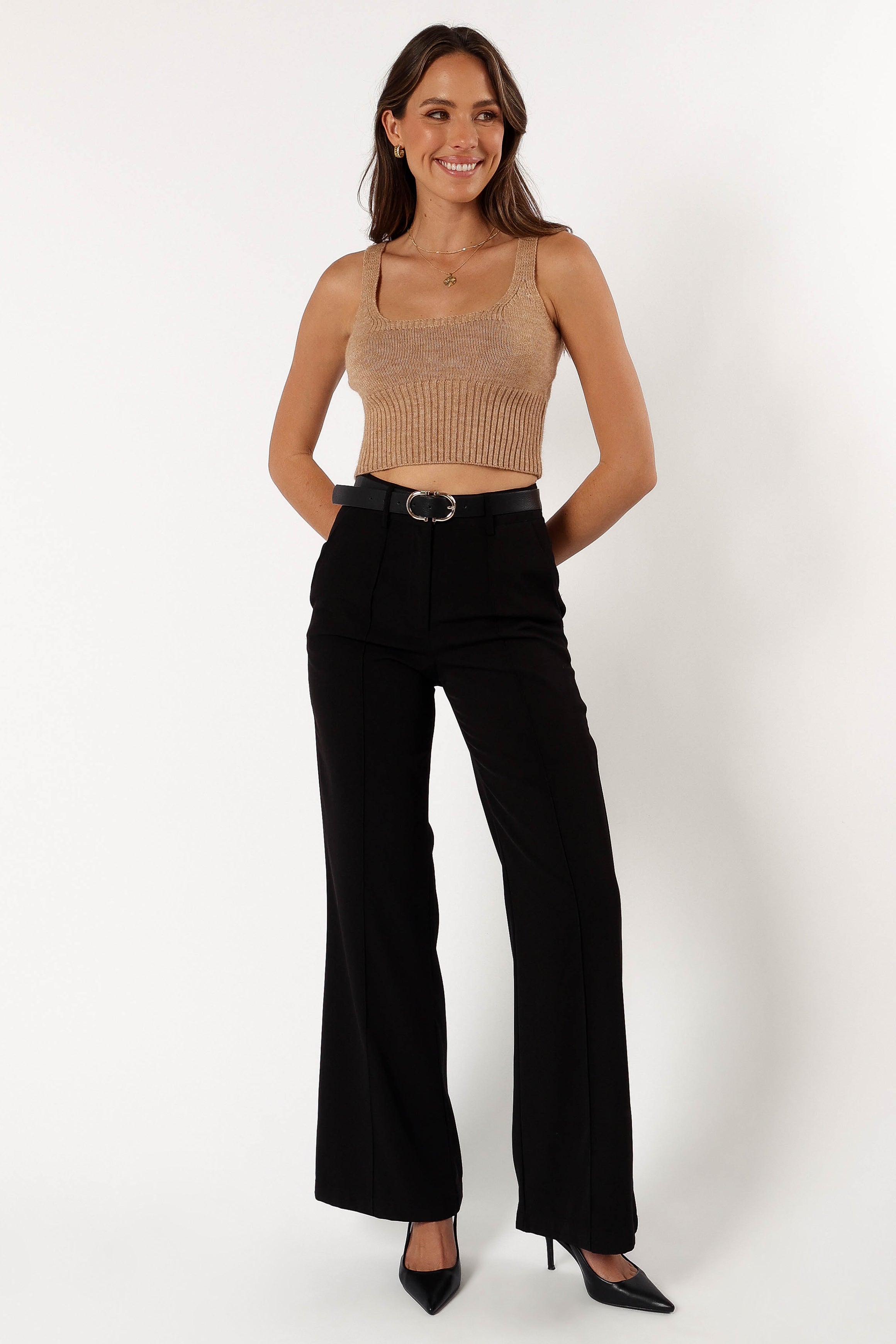 Isabel Sweater Top - Beige