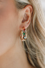 Antigoni Hoop Earrings - Gold/Multi