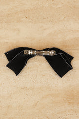 Astor Bow Hair Clip - Black