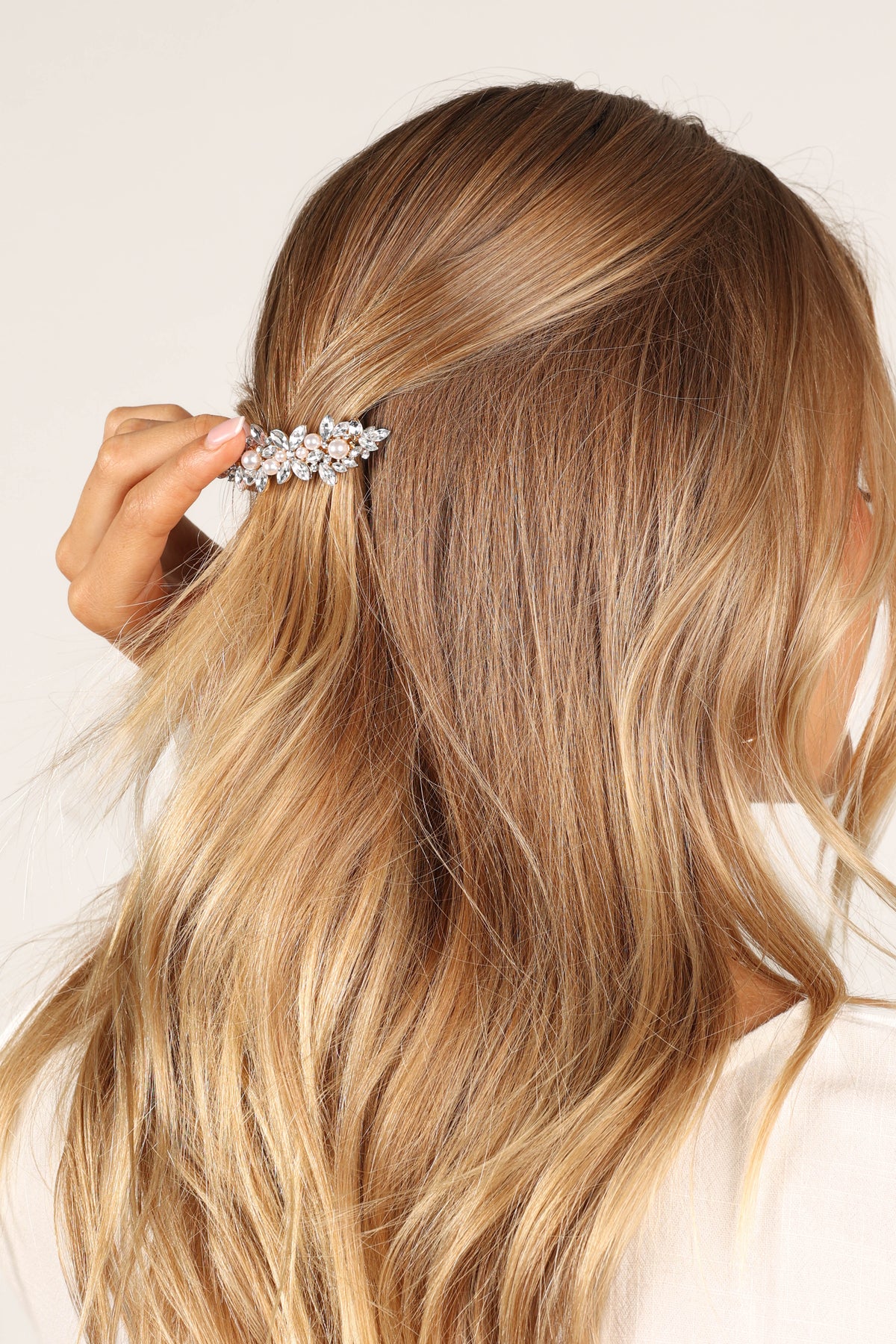 Brielle Embellished Hairclip - Gold