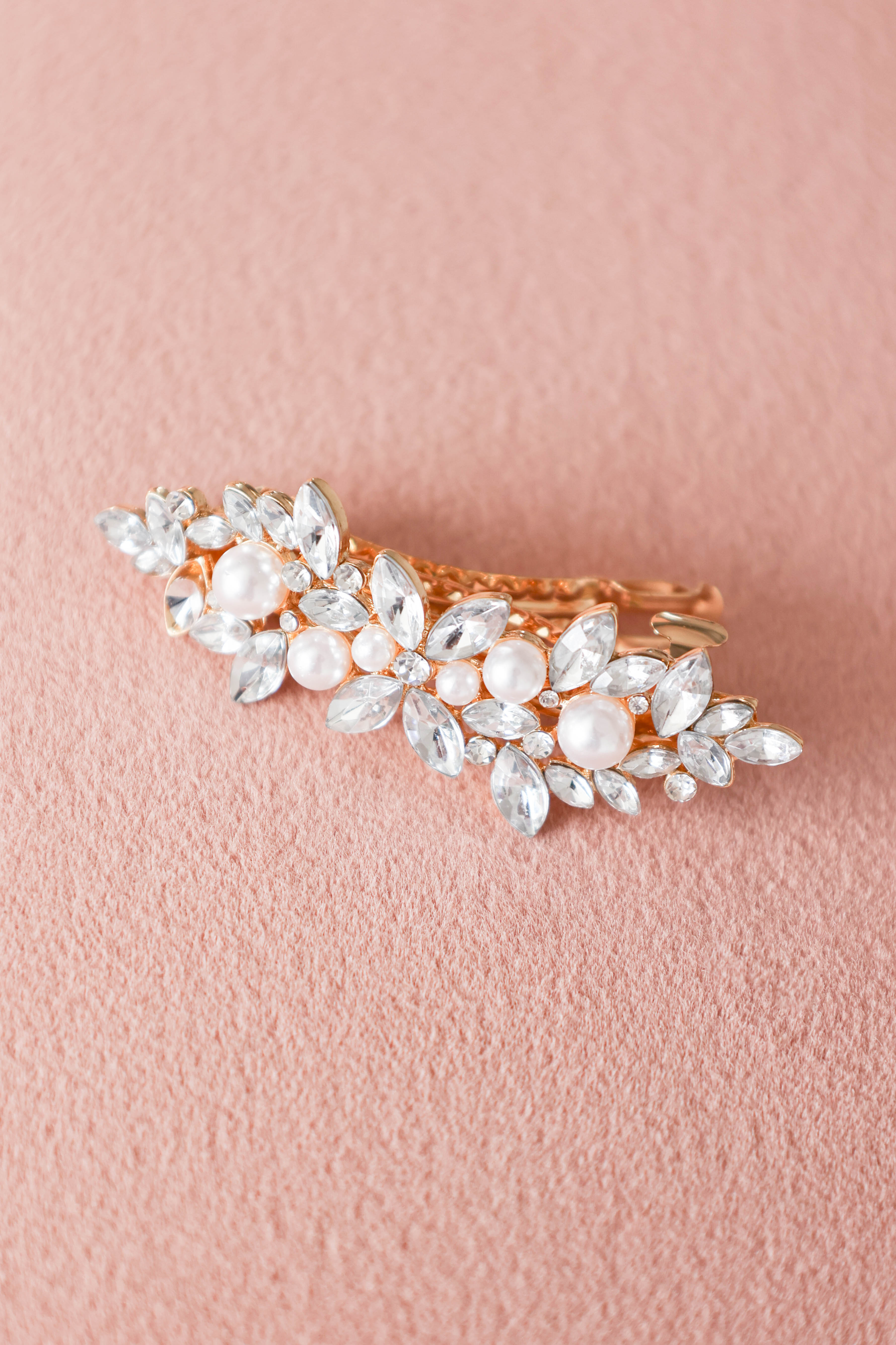 Brielle Embellished Hairclip - Gold
