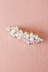 Brielle Embellished Hairclip - Gold