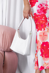 Hunter Shoulder Bag - White Croc