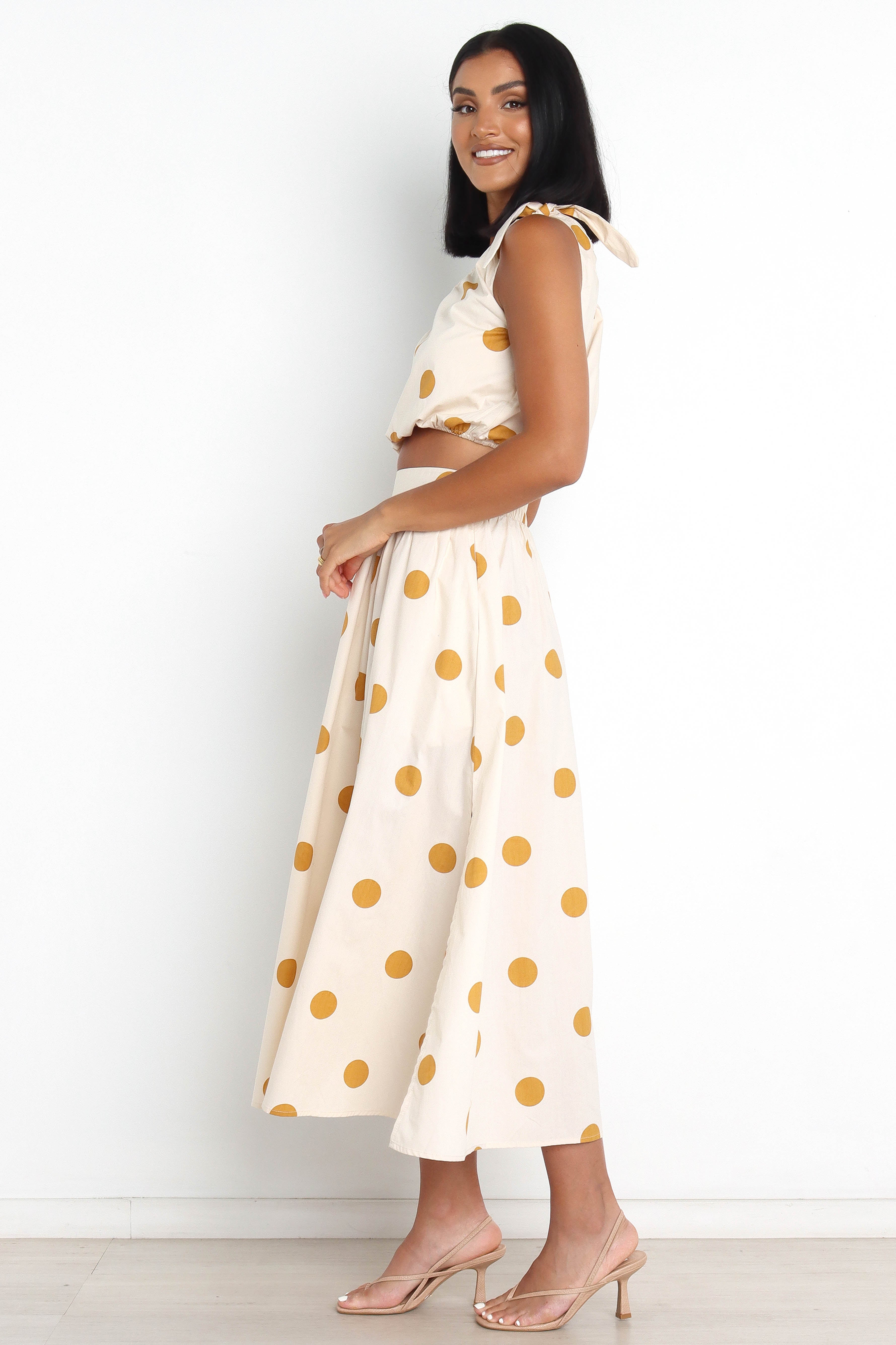 Phillipa Skirt - Beige Spot