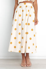 Phillipa Skirt - Beige Spot