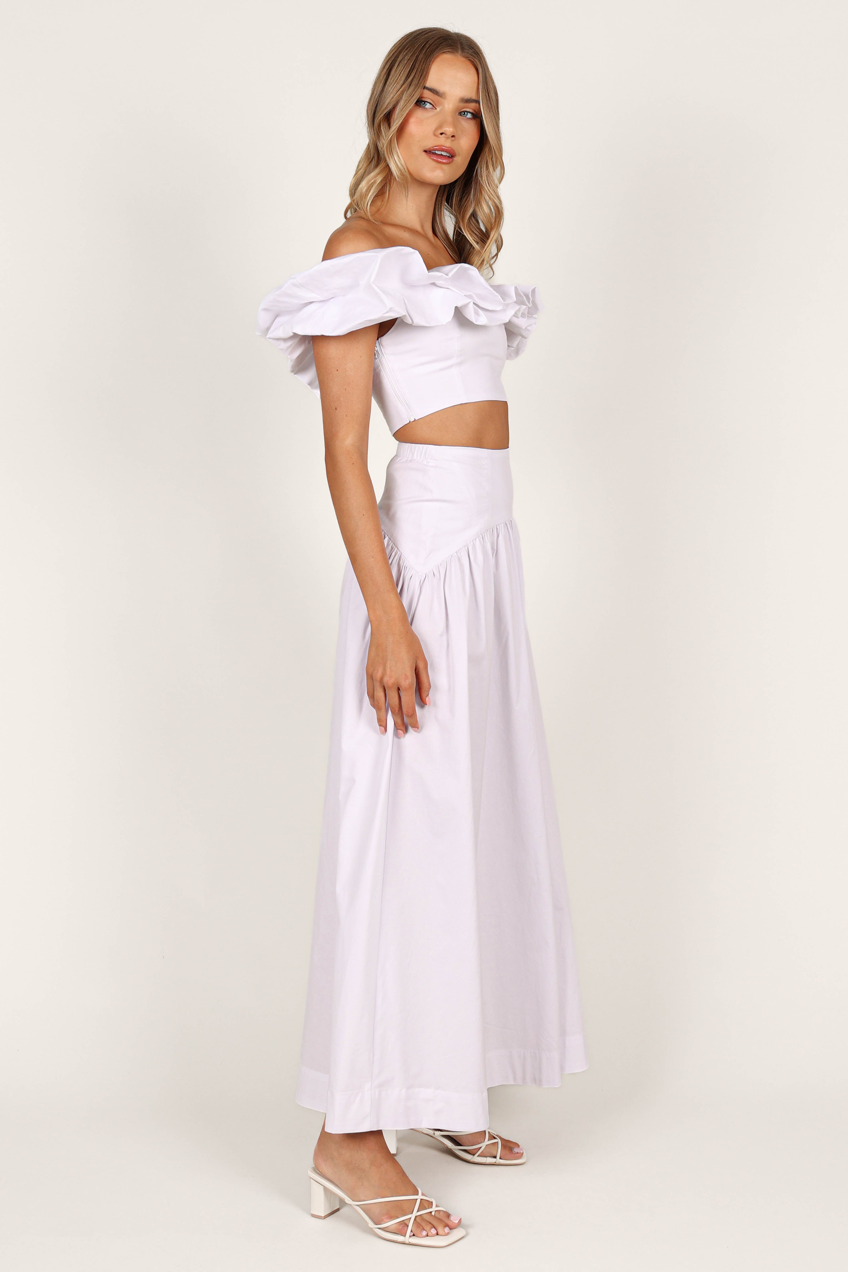 Savannah Maxi Skirt - White