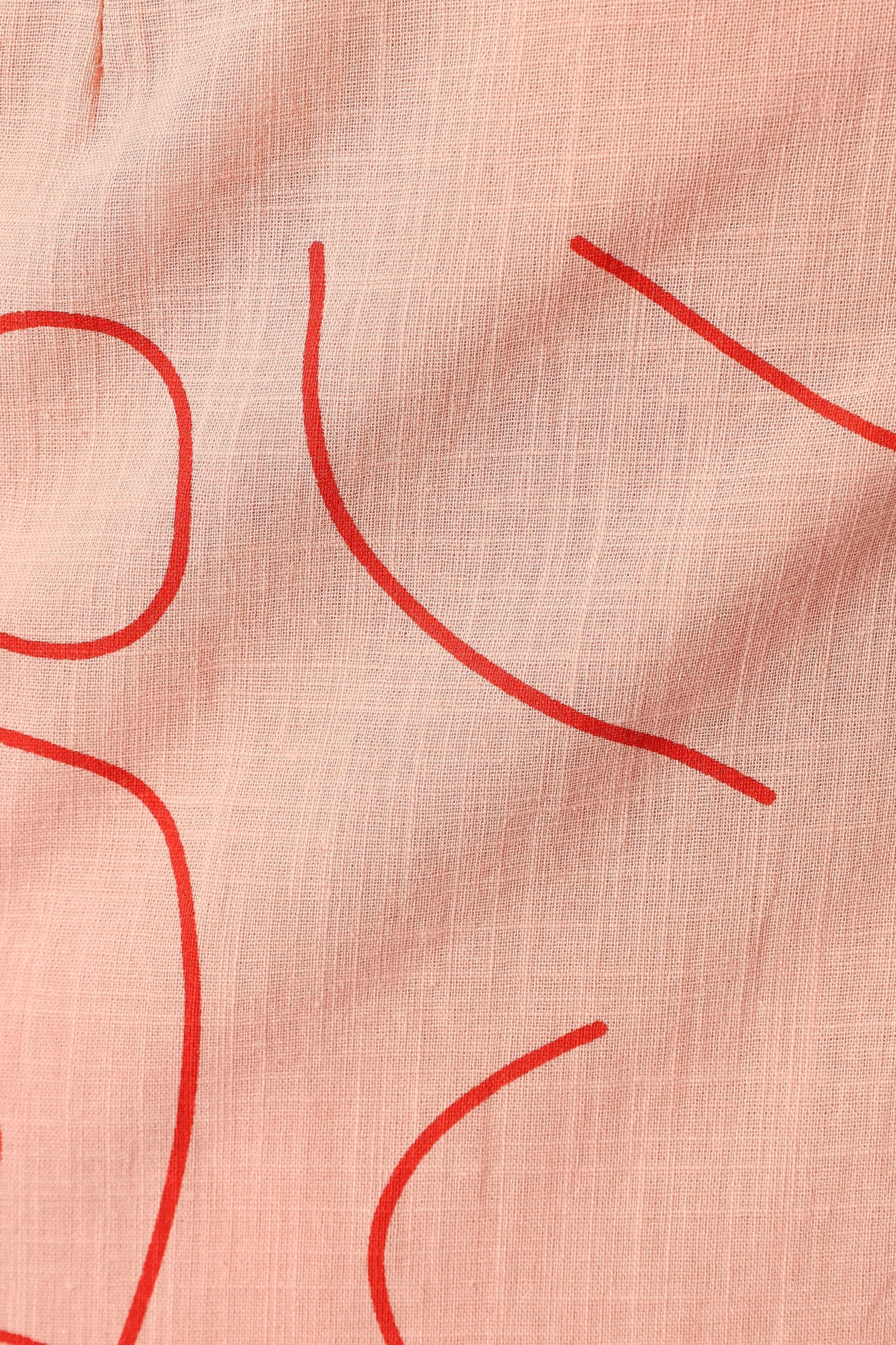 Abigail Wrap Midi Dress - Pink Swirl