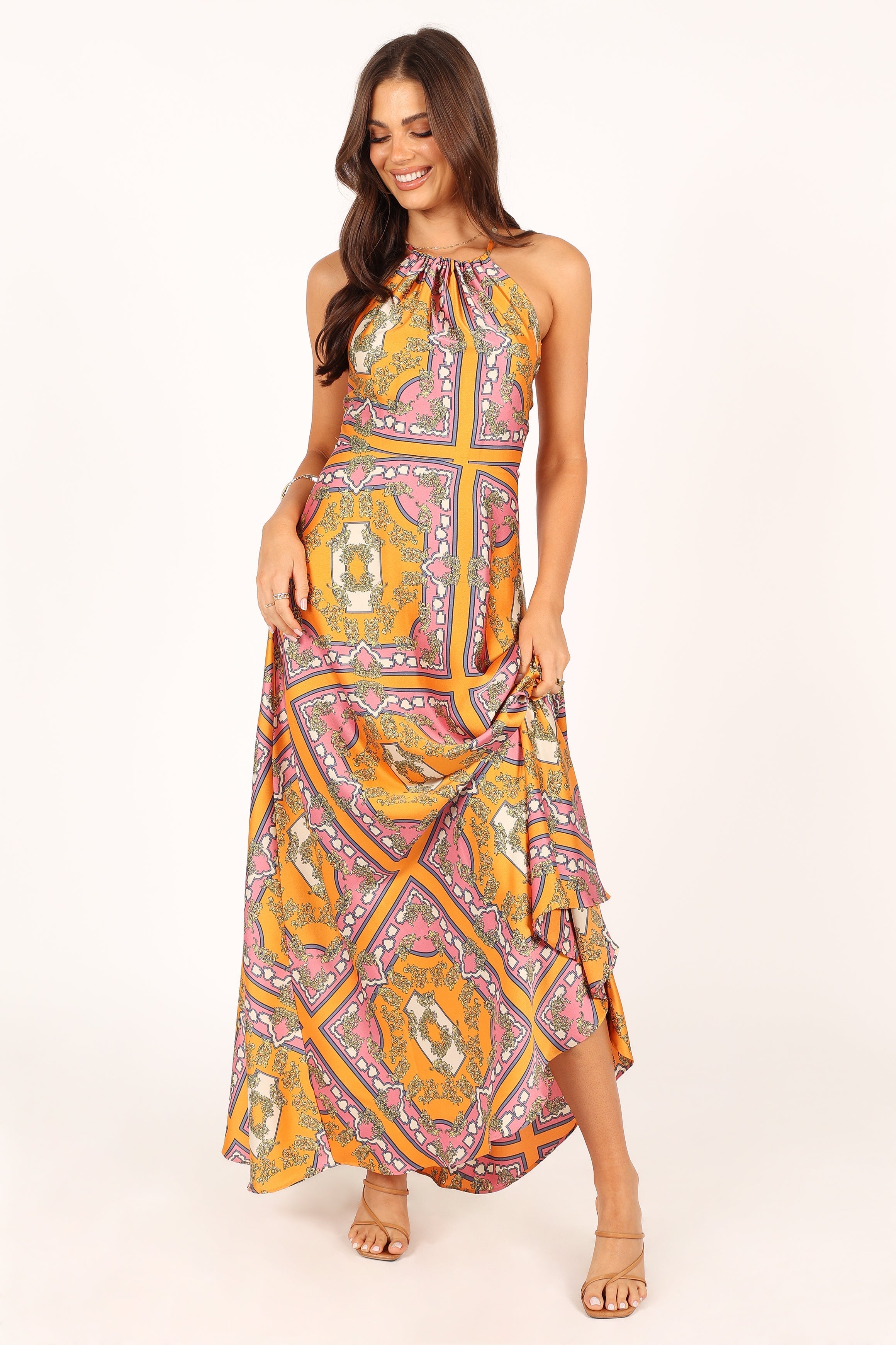 Amara Maxi Dress - Tangerine