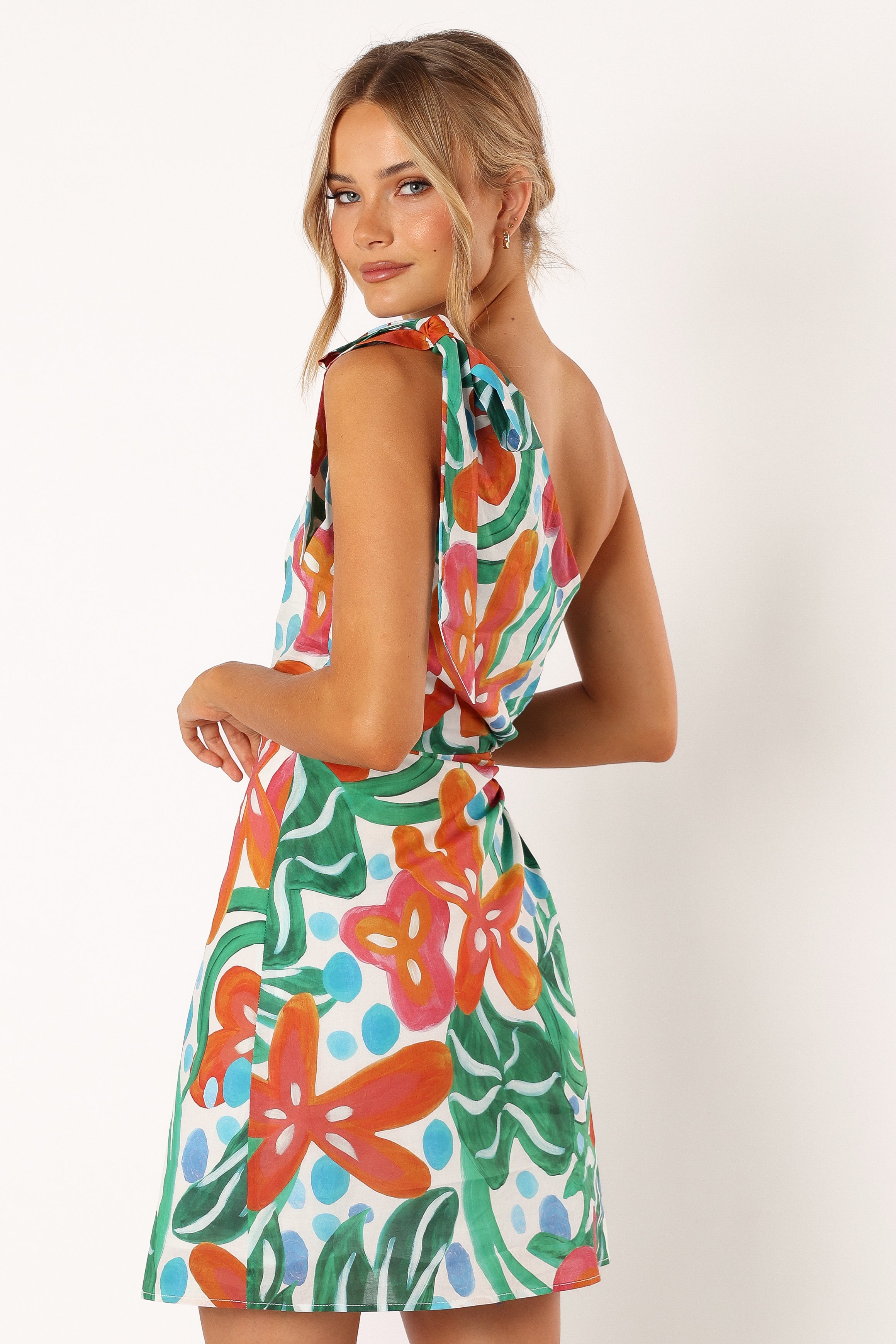 Arwan One Shoulder Mini Dress - Kauai