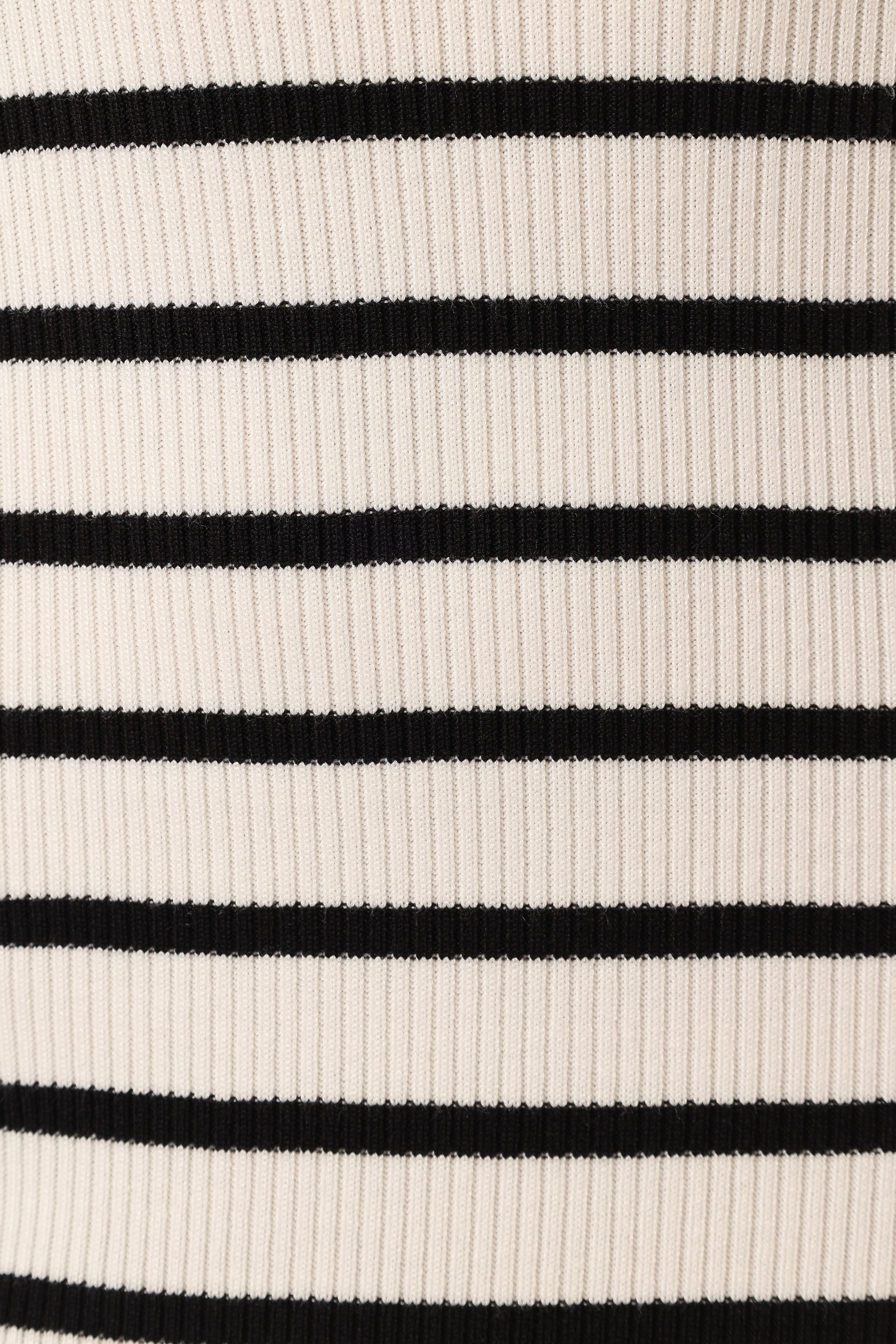 Ashyton Striped Midi Dress - White/Black