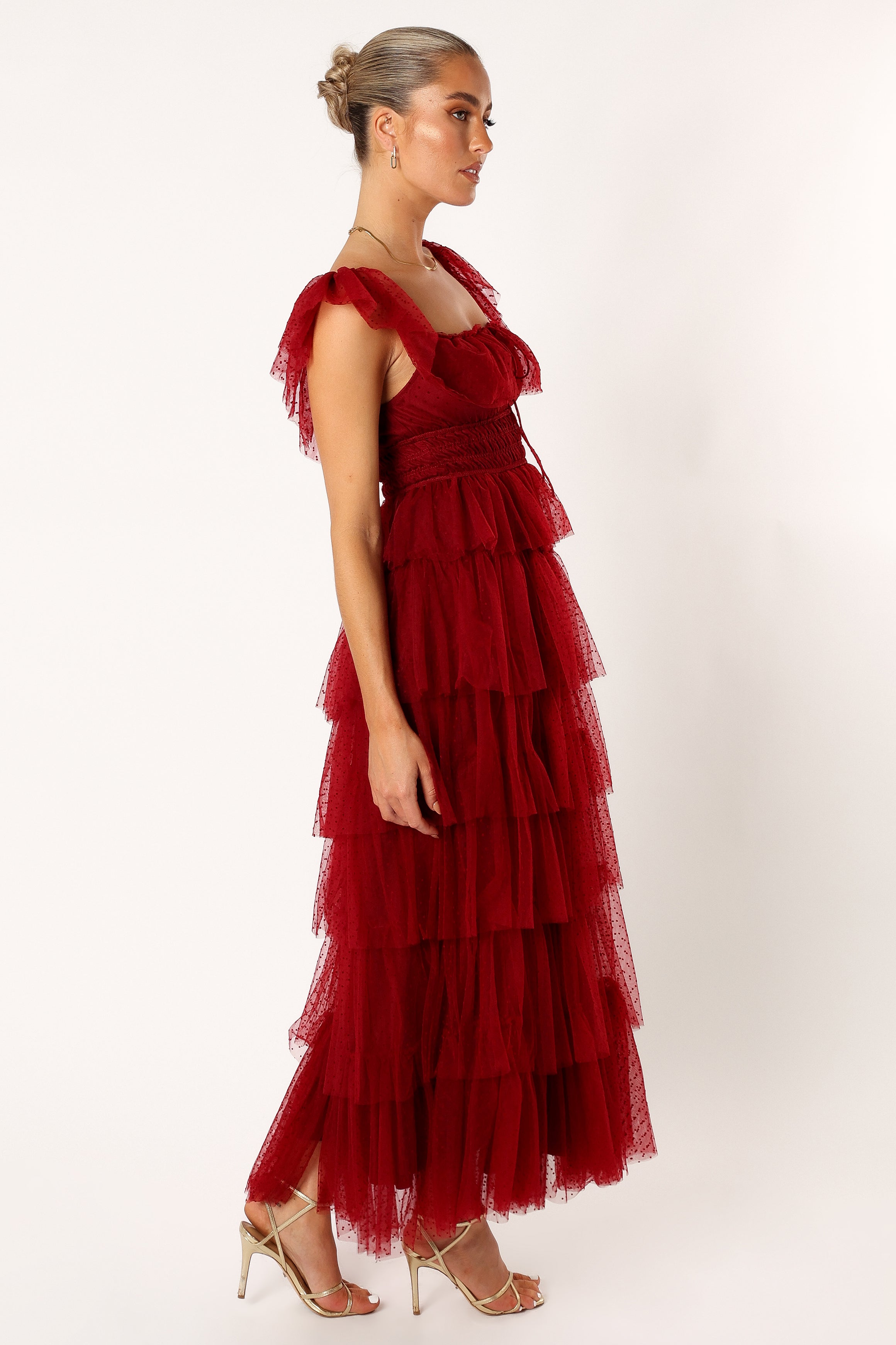 Belle Maxi Dress - Burgundy
