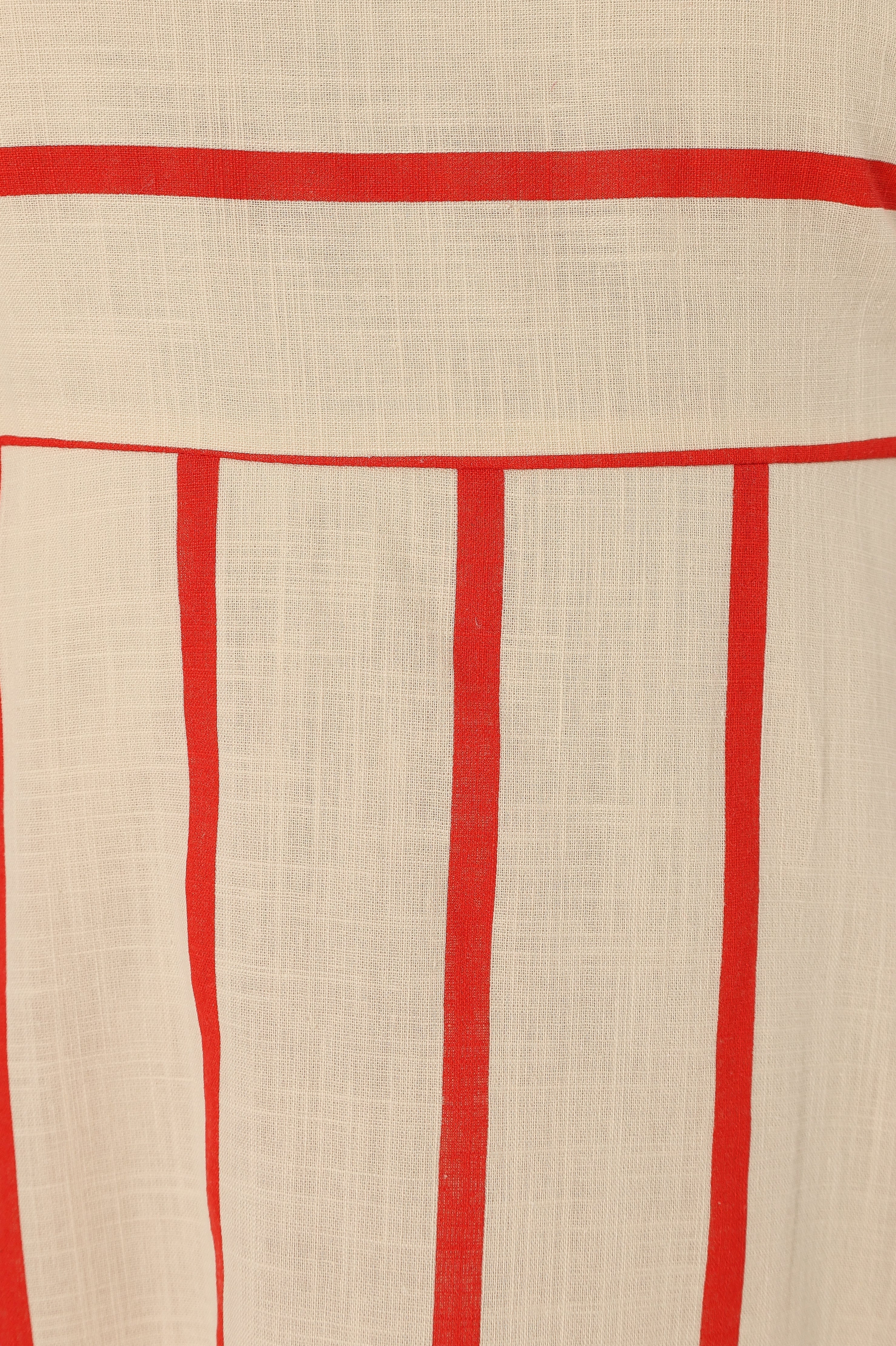 Brea Maxi Dress - Cream Stripe